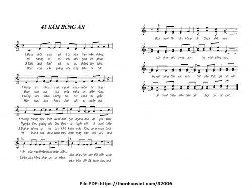 45 năm hồng ân - Chưa biết - trang 1