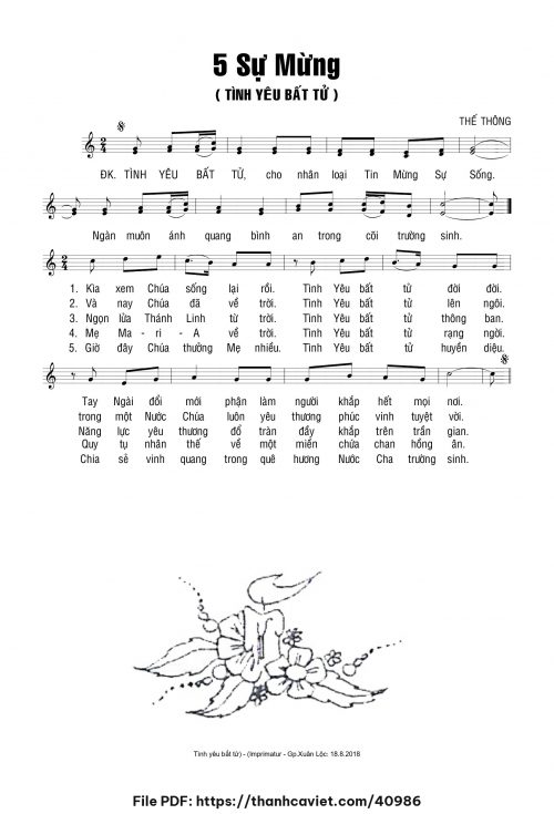 5 sự mừng - Thế Thông - trang 1