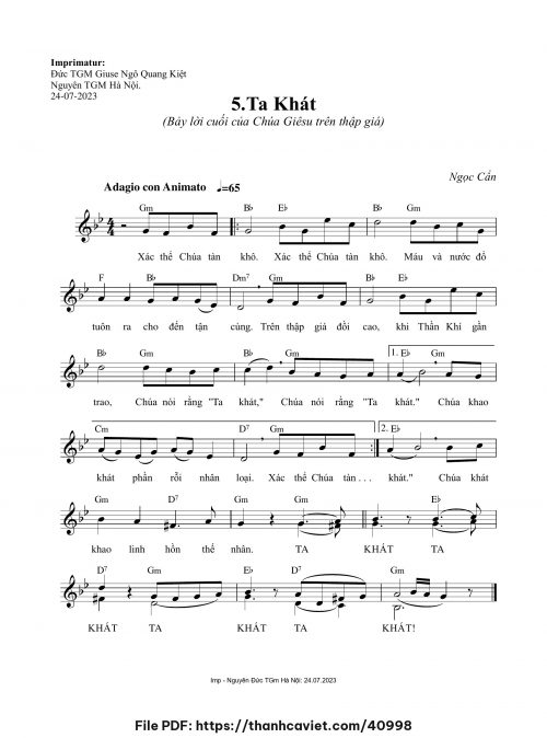 5- Ta khát - Ngọc Cẩn - trang 1