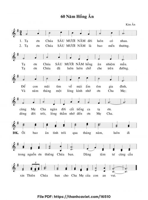 60 năm hồng ân - Kim Ân - trang 1