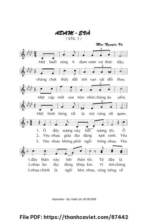 Ađam – Evà - Mai Nguyên Vũ - trang 1