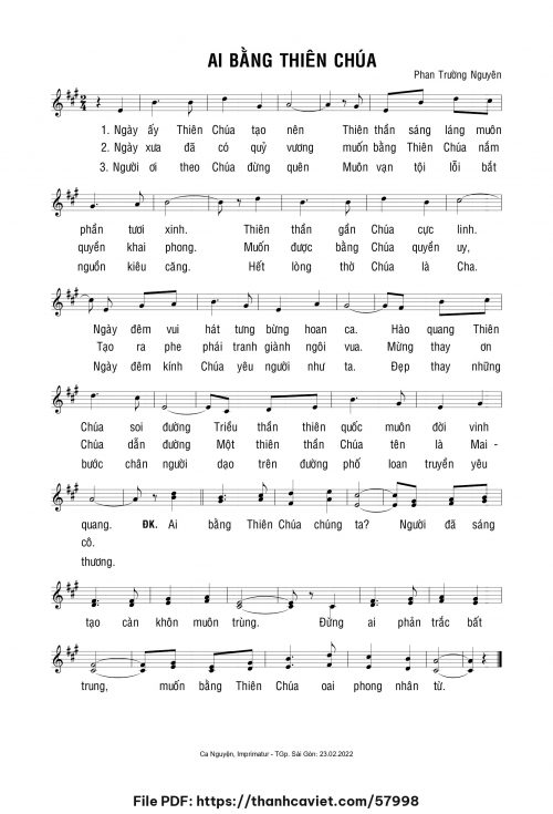 Ai bằng Thiên Chúa - Phan Trường Nguyên - trang 1