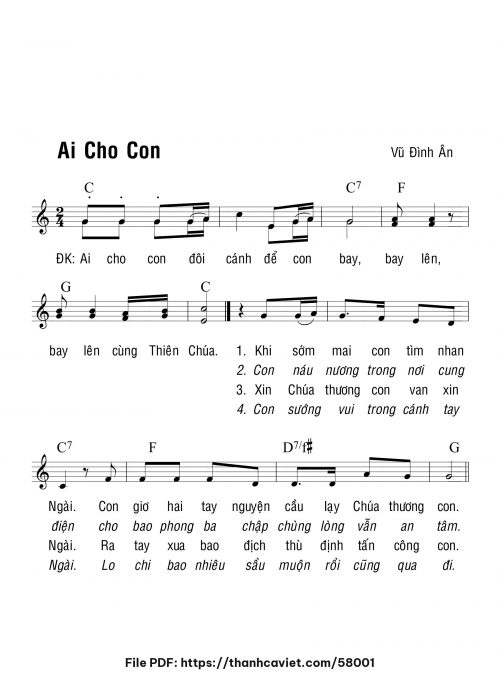 Ai cho con - Vũ Đình Ân - trang 1