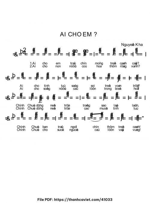 Ai cho em - Nguyên Kha - trang 1