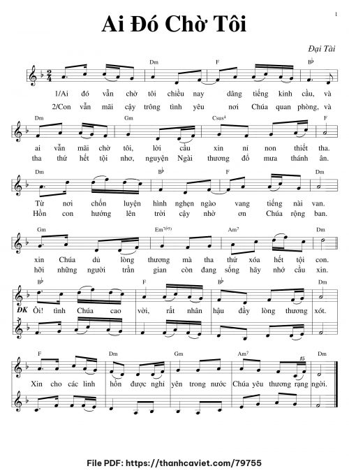 Ai đó chờ tôi - Đại Tài - trang 1