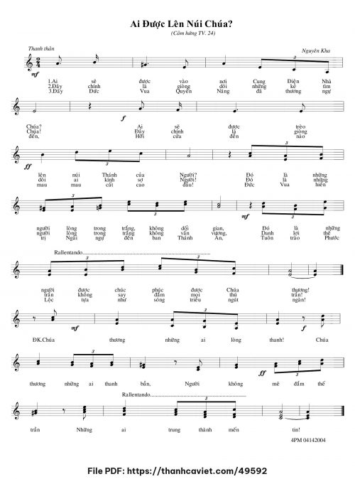 Ai được lên núi Chúa - Nguyên Kha - trang 1