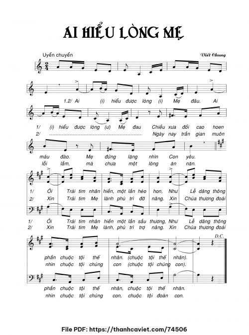 Ai hiểu lòng Mẹ - Viết Chung - trang 1