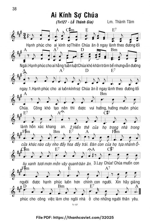 Ai kính sợ Chúa - Lm. Thành Tâm - trang 1