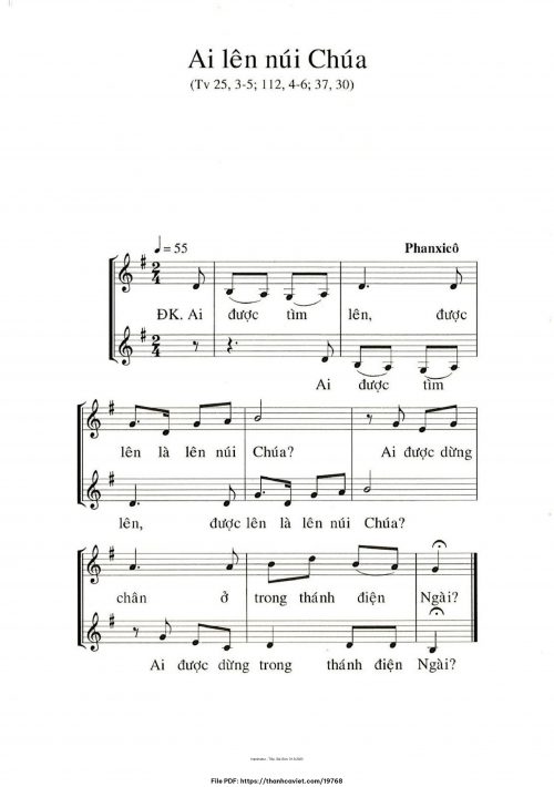 Ai lên núi Chúa - Phanxicô - trang 1