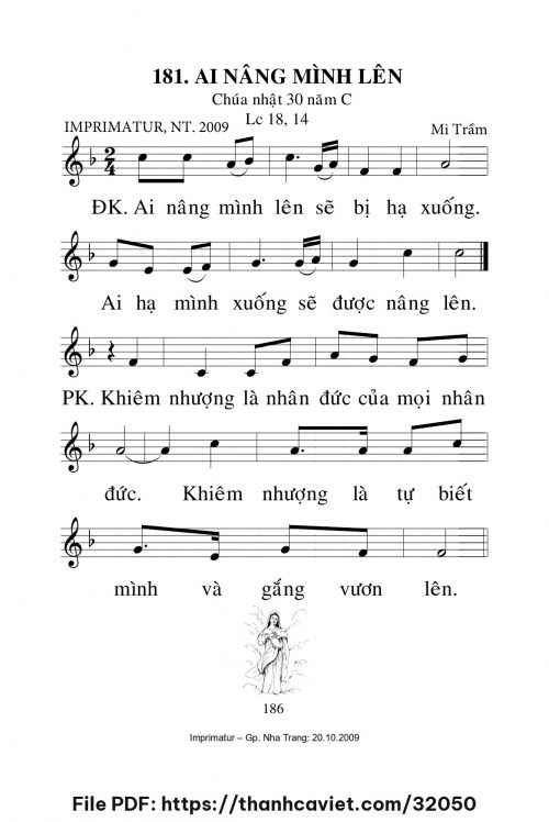 Ai nâng mình lên [CN30 TNC] – - Lm. Mi Trầm - trang 1