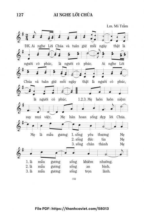 Ai nghe lời Chúa - Lm. Mi Trầm - trang 1