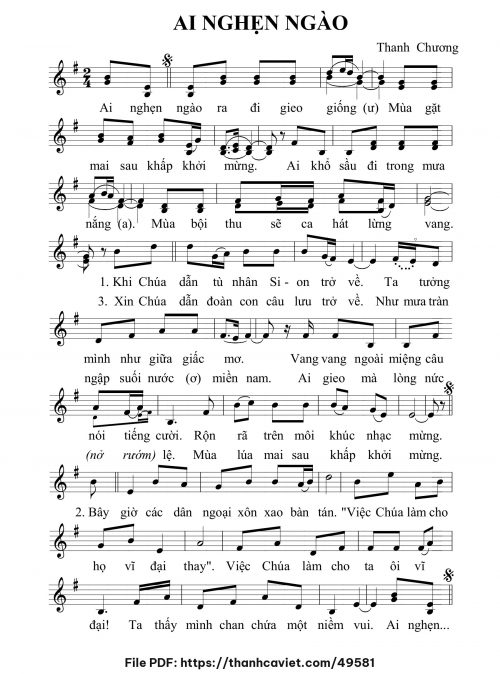 Ai nghẹn ngào - Thanh Chương - trang 1
