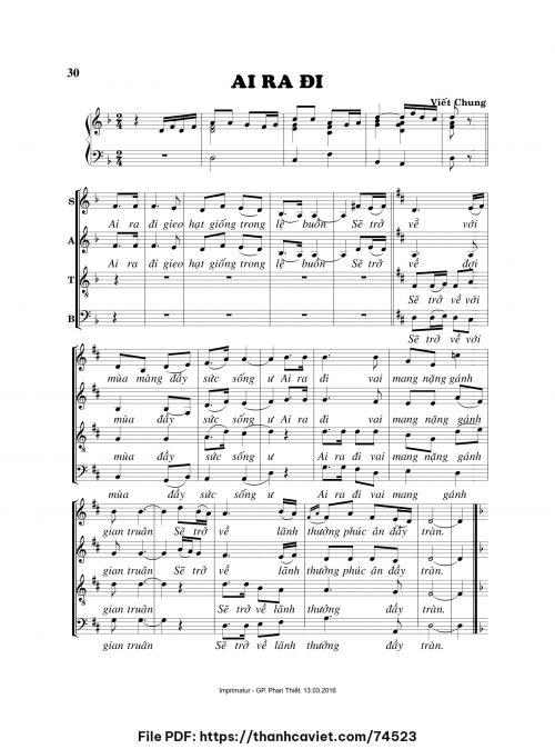 Ai ra đi - Viết Chung - trang 1
