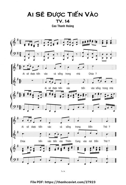 Ai sẽ được tiến vào - Cao Thanh Hoàng - trang 1