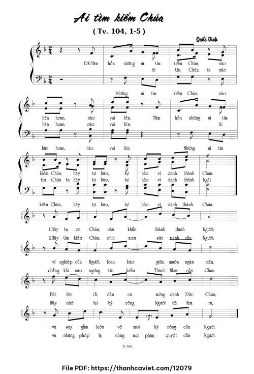 Ai tìm kiếm Chúa - Quốc Vinh - trang 1