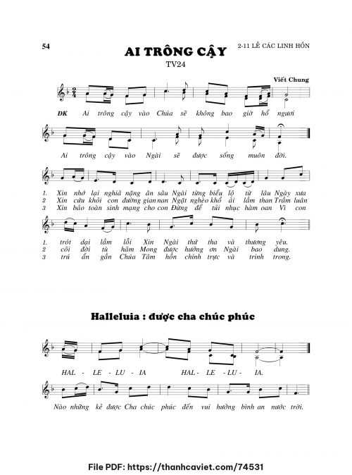 Ai trông cậy - Viết Chung - trang 1