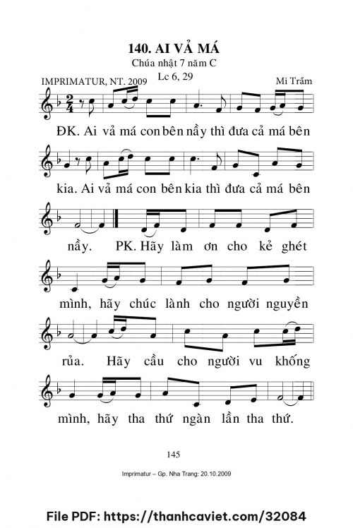 Ai vả má [CN7 TNC] – - Lm. Mi Trầm - trang 1
