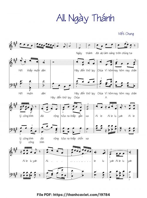 All Ngày thánh - Viết Chung - trang 1