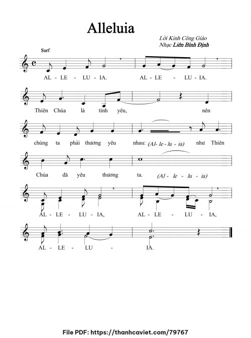 Alleluia - Liên Bình Định - trang 1