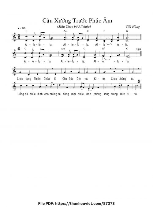 Alleluia Lễ Mùng 2 Tết - hvh - trang 1