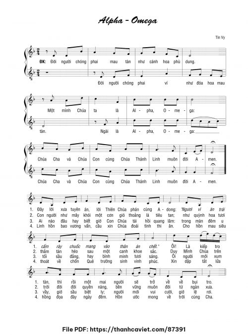 Alpha – Omega - Tín Vy (Hoa Phượng Vi) - trang 1