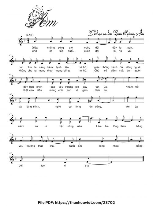 Ấm - Lm. Lâm Hoàng Ân - trang 1