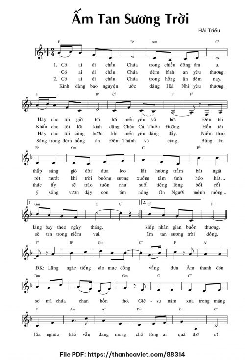 Ấm ta sương trời - Hải Triều - trang 1