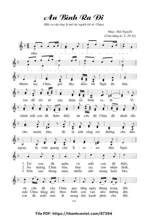 An bình ra đi - Hải Nguyễn - trang 1