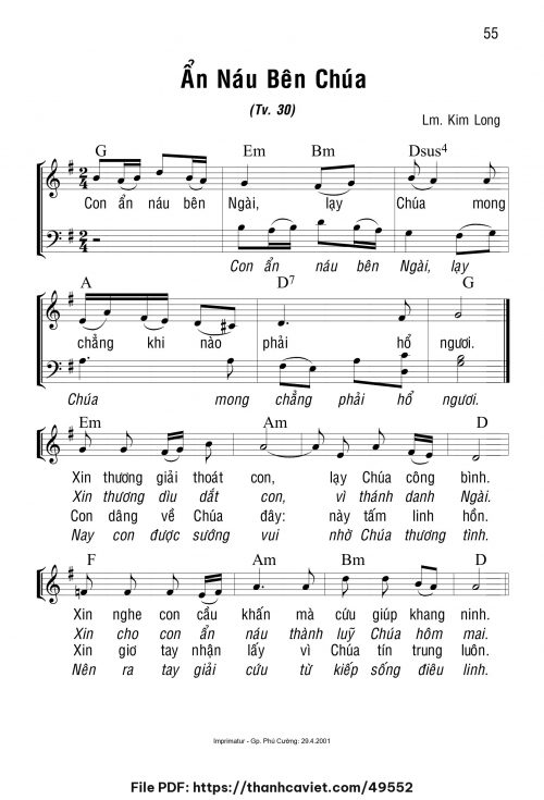 Ẩn náu bên Chúa - Lm. Kim Long - trang 1