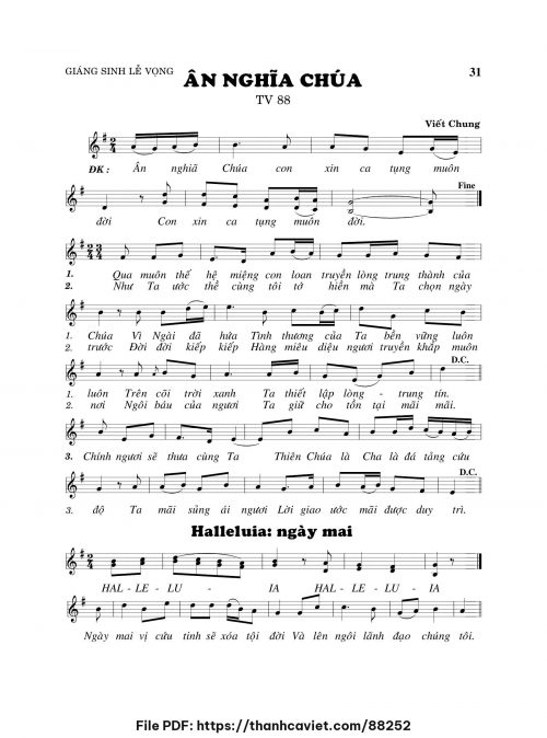 Ân nghĩa Chúa - Viết Chung - trang 1