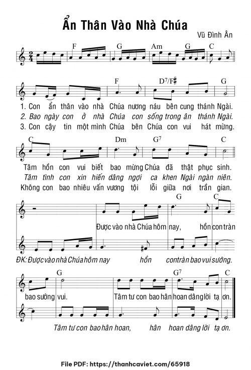 Ẩn thân vào nhà Chúa - Vũ Đình Ân - trang 1