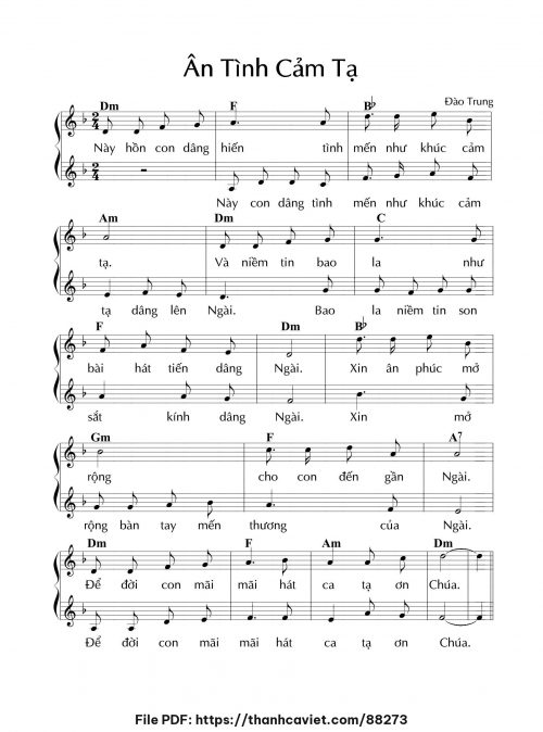 Ân Tình Cảm Tạ - Đào Trung - trang 1