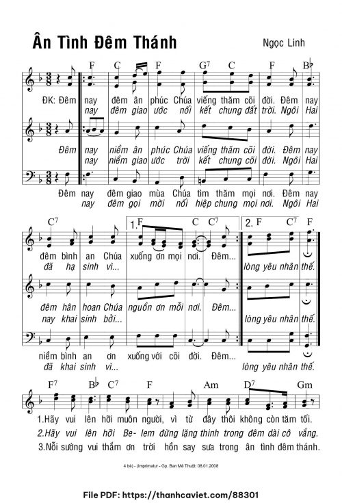 Ân tình đêm Thánh - Ngọc Linh - trang 1