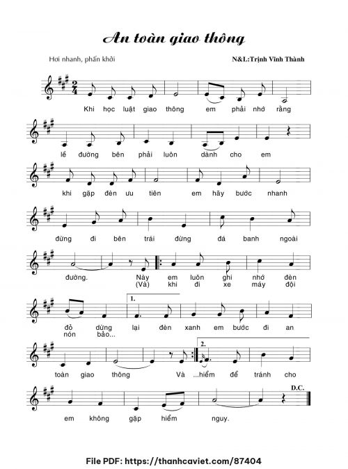 An toàn giao thông - Trịnh Vĩnh Thành - trang 1