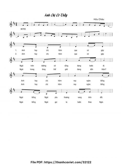 Anh chị có thấy - Hữu Châu - trang 1