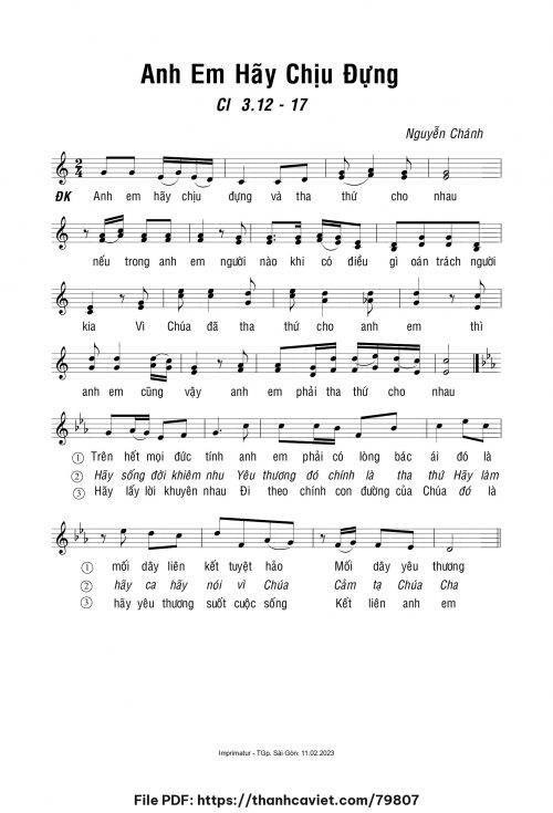 Anh em hãy chịu đựng - Nguyễn Chánh - trang 1