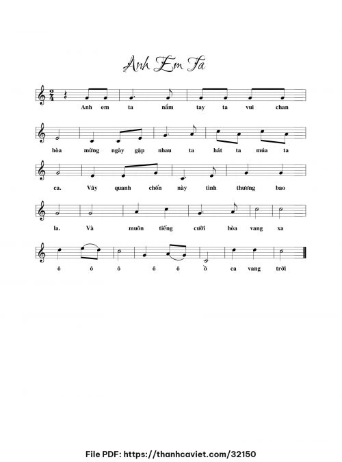 Anh em ta - Chưa biết - trang 1