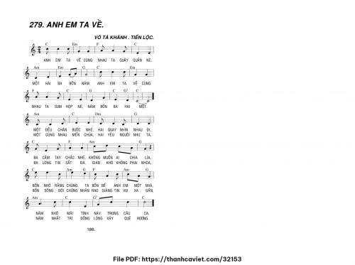 Anh em ta về 1 - Lm. Tiến Lộc - trang 1