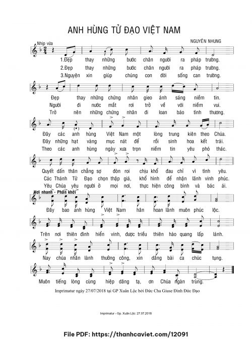 Anh hùng Tử Đạo Việt Nam - Nguyên Nhung - trang 1