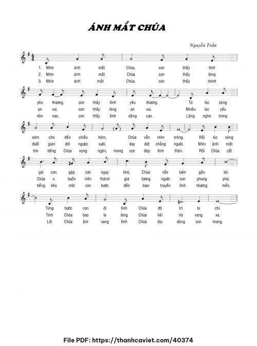 Ánh mắt Chúa - Nguyễn Trần - trang 1