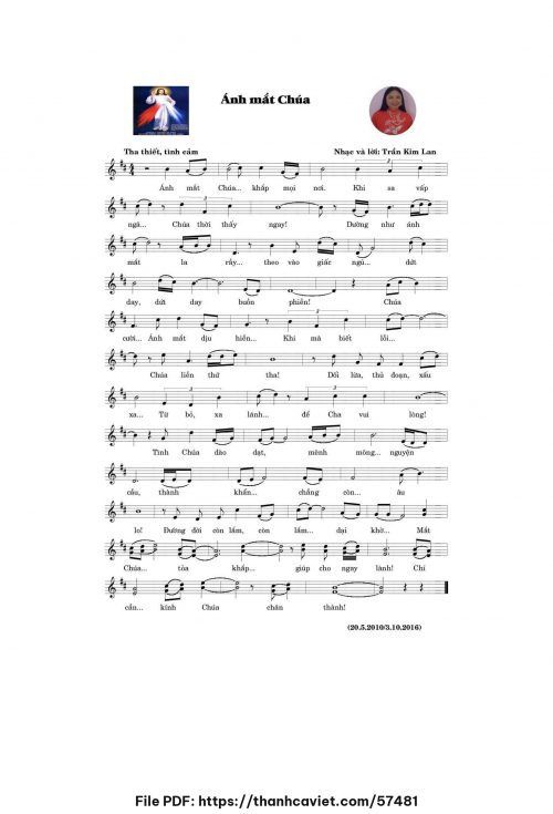 Ánh mắt Chúa - Trần Kim Lan - trang 1