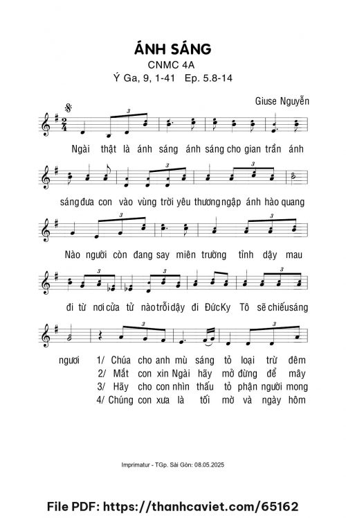 Ánh sáng - Giuse Nguyễn - trang 1