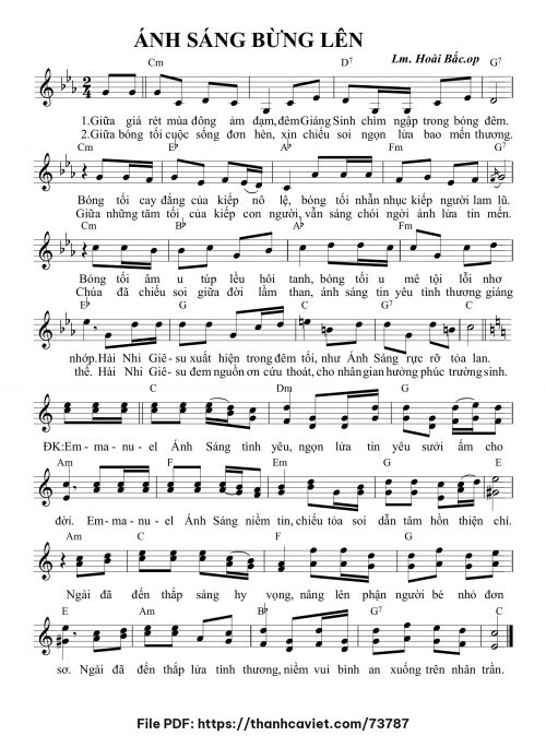 Ánh sáng bừng lên - Lm. Hoài Bắc, OP - trang 1