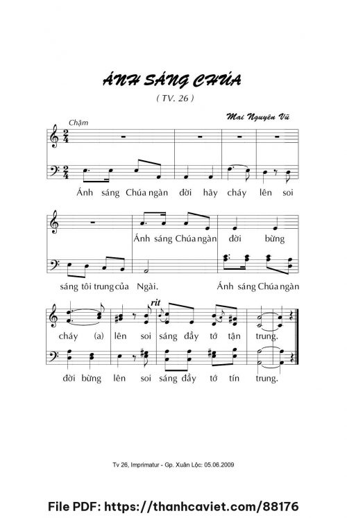 Ánh sáng Chúa - Mai Nguyên Vũ - trang 1