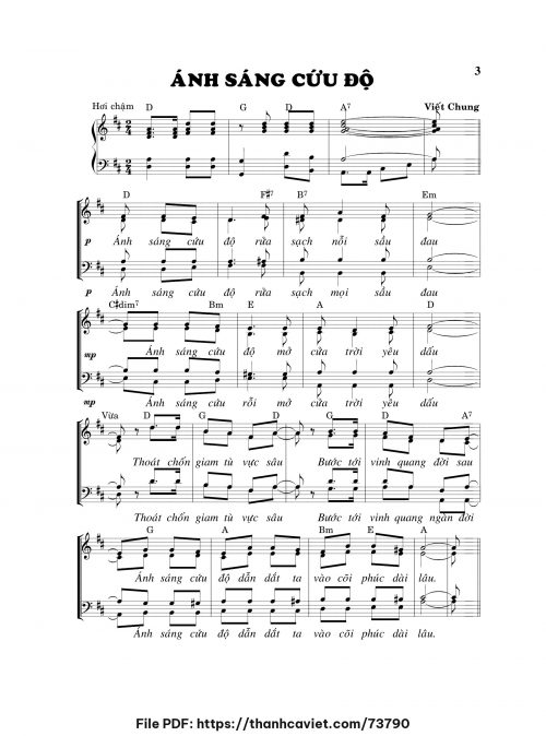 Ánh sáng cứu độ - Viết Chung - trang 1