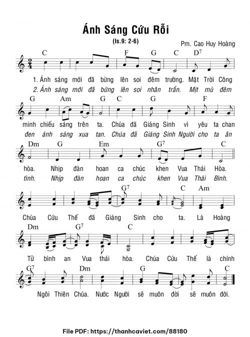 Ánh sáng cứu rỗi - Cao Huy Hoàng - trang 1