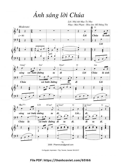 Ánh sáng Lời Chúa - Mai Phạm - trang 1