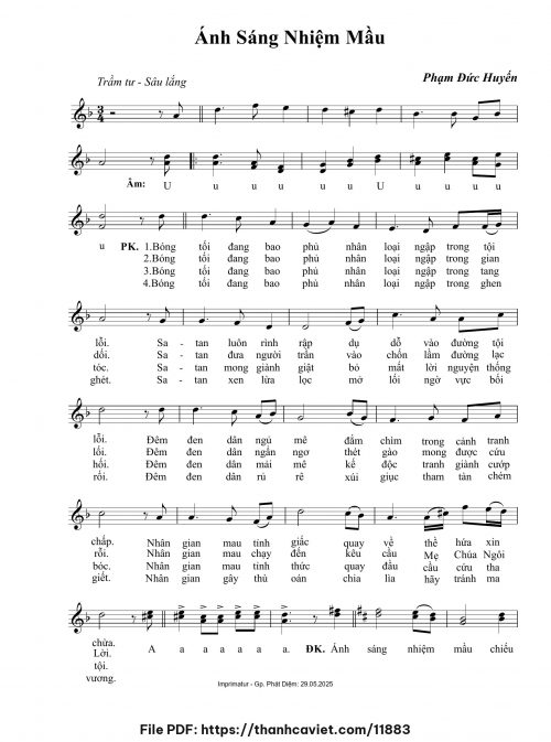 Ánh sáng nhiệm mầu - Phạm Đức Huyến - trang 1