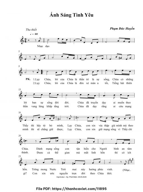 Ánh sáng tình yêu - Phạm Đức Huyến - trang 1