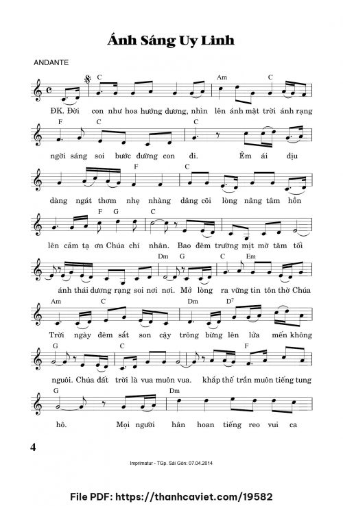 Ánh sáng uy linh - Trần Quang Hiển - trang 1